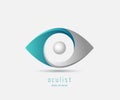 Eye optic abstract shape logo design template Royalty Free Stock Photo