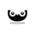 eye owl icon logo vector template Royalty Free Stock Photo