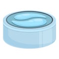 Eye patch box icon cartoon vector. Face gel