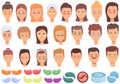 Eye patches icons set cartoon vector. Beauty eye