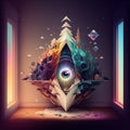 Eye of Providence surreal concept