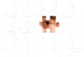 Eye on a puzzle Royalty Free Stock Photo