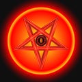 The Eye of Satan in Metal Pentagram.