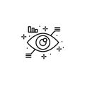 Eye scan icon. Element of artificial intelligence Royalty Free Stock Photo