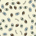 Eye seamlless pattern