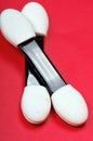 Eye shadow applicators Royalty Free Stock Photo