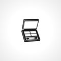 Eye shadow kit icon. Eye shadow kit isolated vector icon Royalty Free Stock Photo