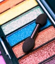 Eye Shadow Makeup Represents Beauty Products And Brushes