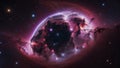 Eye shape Nebula .Rosette Nebula. Helix Nebula Royalty Free Stock Photo