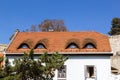 Eye-Shaped Windows On The Red Roof