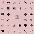 eye with short-sightedness problems icon. Medicine icons universal set for web and mobile