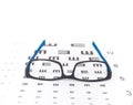 Eye sight test chart Royalty Free Stock Photo