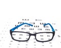 Eye sight test chart Royalty Free Stock Photo