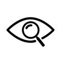 Eye sign icon Ã¢â¬â vector Royalty Free Stock Photo