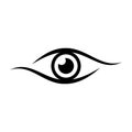 Eye sign icon Ã¢â¬â for stock Royalty Free Stock Photo