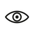 Eye sign icon Ã¢â¬â stock vector Royalty Free Stock Photo