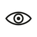 Eye sign icon Ã¢â¬â stock vector Royalty Free Stock Photo