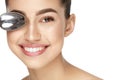 Eye Skin Care. Beautiful Woman With Healthy Skin Royalty Free Stock Photo