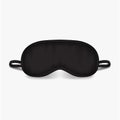 Eye sleep mask. Vector mock up illustration. Black sleep accessory object. Eye protection for rest night travel Royalty Free Stock Photo