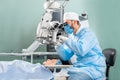 Eye surgery at the operating room