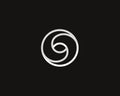 Eye swirl spiral infinity logo symbol design template. Creative linear camera shutter media vision logotype.