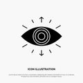 Eye, Symbol, Secret Society, Member, solid Glyph Icon vector