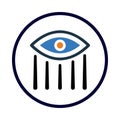 eye, tear, eyeball, eye tear icon