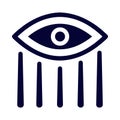 eye, tear, eyeball, eye tear icon