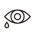 Eye and tear icon