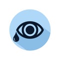 Eye tear icon line vector for web, software, application, and mobile Royalty Free Stock Photo