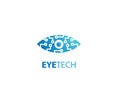 Eye tech icon design logo Royalty Free Stock Photo