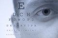 Eye test chart Royalty Free Stock Photo