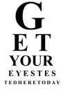 Eye test chart Royalty Free Stock Photo