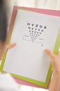 Eye Test Chart Royalty Free Stock Photo