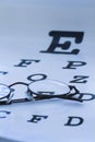 Eye test chart Royalty Free Stock Photo