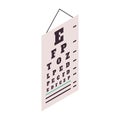 Eye Test Chart Composition Royalty Free Stock Photo