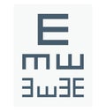 eye test chart, eye test, Isolated Vector icon that can be easily modified or edit Royalty Free Stock Photo