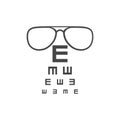 Eye Test Vector Icon, Ophthalmology icon