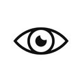 Eye vector icon in modern design style for web site and mobile app