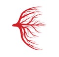 Eye veins, blood, vessels vector symbol icon design. Royalty Free Stock Photo