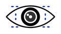 Eye Vision Icon: Surveillance, Insight, and Digital Security, vector design Generative AI Royalty Free Stock Photo