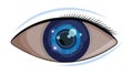 Eye Vision Icon: Surveillance, Insight, and Digital Security, vector design Generative AI Royalty Free Stock Photo