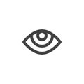 Eye vision line icon