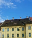 Yellow eye window house Royalty Free Stock Photo