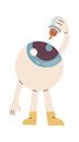 Eyeball Character With Eye Drops Royalty Free Stock Photo