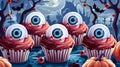 Eyeball Cupcakes Cartoon Showcase
