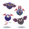 Eyeball fur devil monster group set