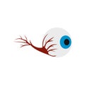 Eyeball icon flat