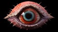 Super Realistic Clam Eye: Hyper-detailed Renderings And Textural Explorations