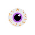 Eyeball round vector illustration icon